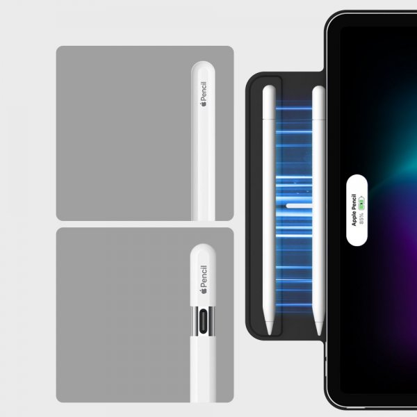 ESR iPad Air 13 (M2/M3/M4)/iPad Pro 12.9 (sukupolvi 4/5/6) Kotelo Rebound Magnetic Musta