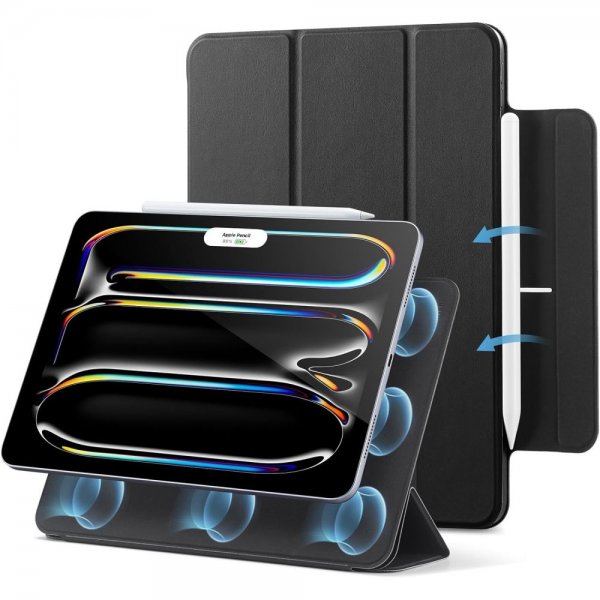 ESR iPad Pro 13 (M4/M5) Rebound Magnetic -suojakotelo, musta