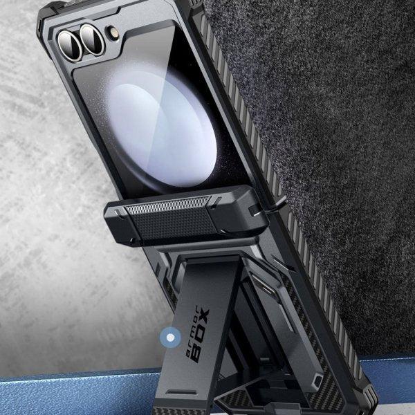 Supcase Samsung Galaxy Z Flip 6 Kuori ArmorBox Musta