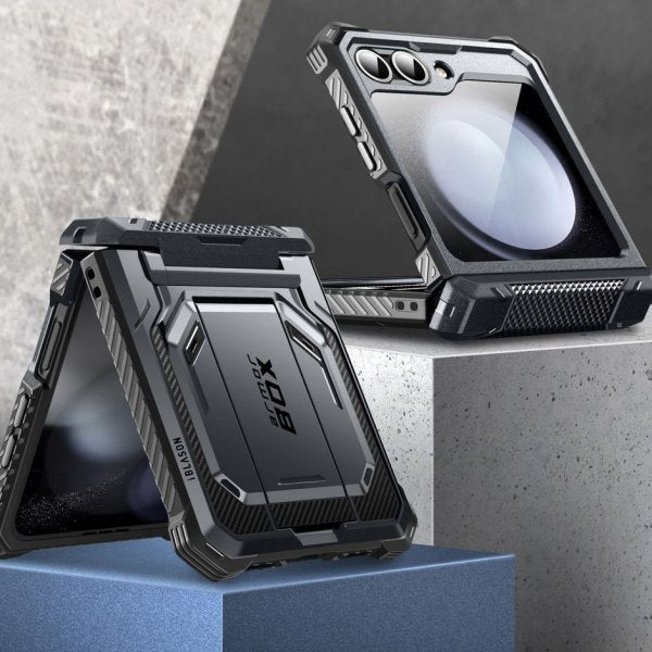 Supcase Samsung Galaxy Z Flip 6 Kuori ArmorBox Musta