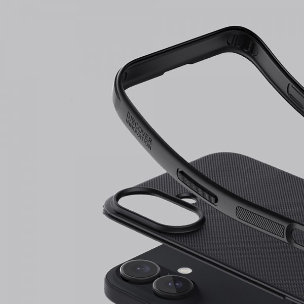 Nillkin iPhone 16 -suojakuori Super Frosted Shield Pro musta