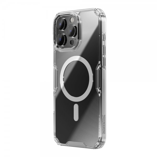 Nillkin iPhone 16 -suojakuori Nature Pro Series MagSafe, läpinäkyvä