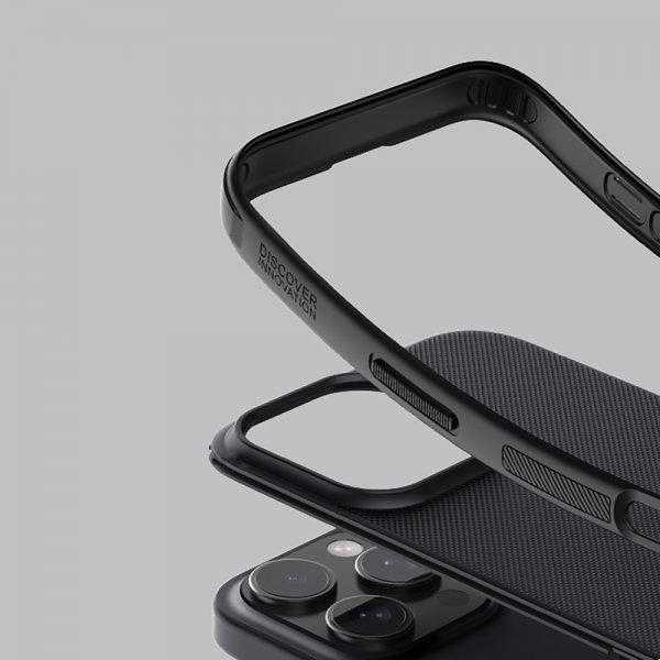 Nillkin iPhone 16 Pro Kuori Super Frosted Shield Pro Musta