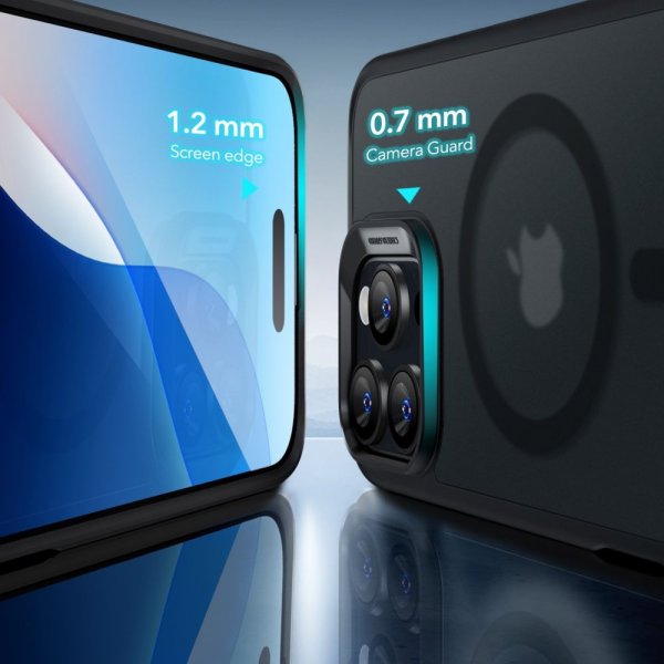 ESR iPhone 16 Pro Max -kuori ja näytönsuoja Classic Hybrid MagSafe Set mattamusta