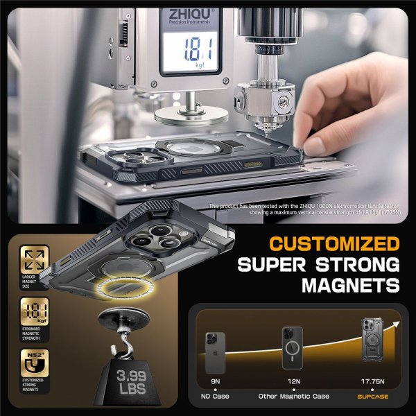 Supcase iPhone 16 Pro Kuori UB Grip MagSafe Harmaa