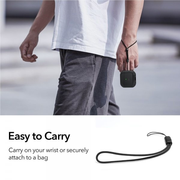 ESR AirPods 4 Kotelo Orbit Hybrid HaloLock Musta
