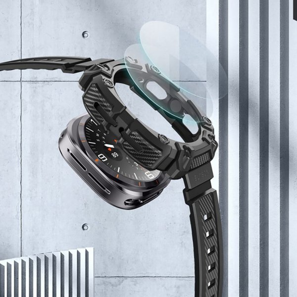 Supcase Samsung Galaxy Watch Ultra 47mm ranneke ArmorBox Musta