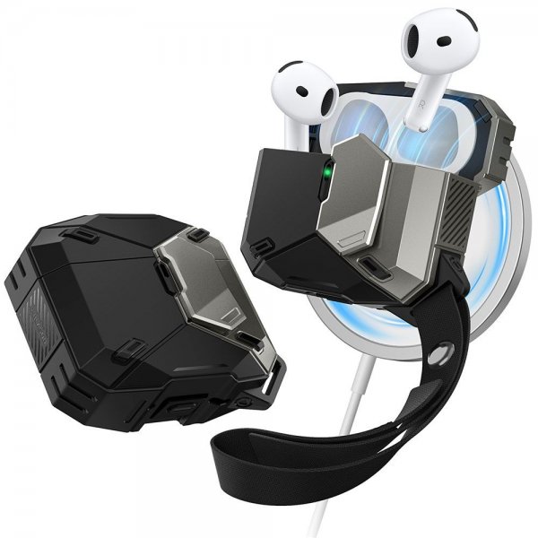 Supcase AirPods 4 Suojakuori Matrix Musta