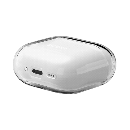 Decoded AirPods 4 Skal Silikoni AirCase Läpinäkyvä