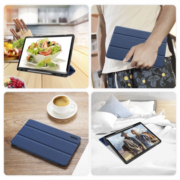 Dux Ducis Samsung Galaxy Tab S9 Plus/S9 FE Plus/S10 Plus Kotelo DOMO-sarja Sininen