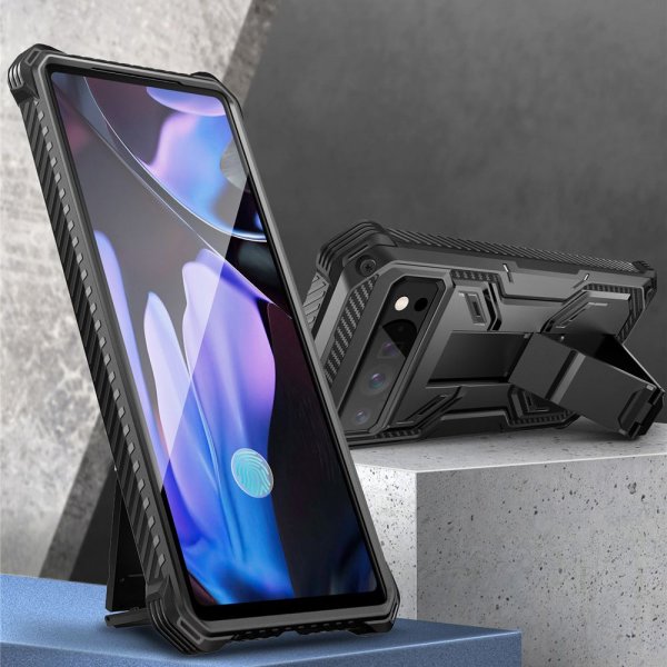 Supcase Google Pixel 9/Pixel 9 Pro Suojakuori ArmorBox Musta