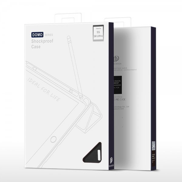 Dux Ducis Samsung Galaxy Tab S8 Ultra/S9 Ultra/S10 Ultra Kotelo DOMO Series Musta
