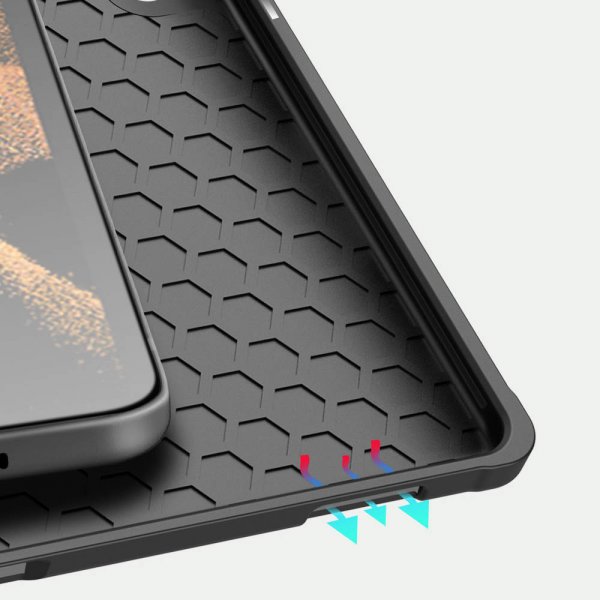 Dux Ducis Samsung Galaxy Tab S8 Ultra/S9 Ultra/S10 Ultra Kotelo DOMO Series Musta