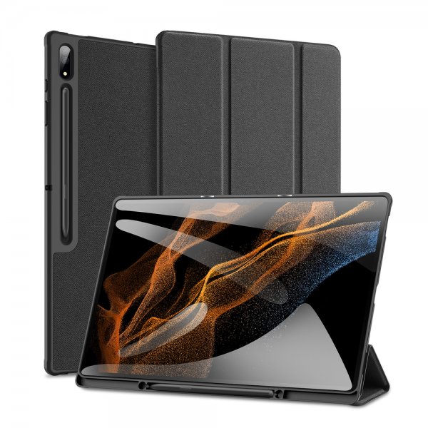 Dux Ducis Samsung Galaxy Tab S8 Ultra/S9 Ultra/S10 Ultra Kotelo DOMO Series Musta