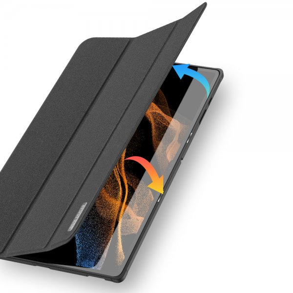 Dux Ducis Samsung Galaxy Tab S8 Ultra/S9 Ultra/S10 Ultra Kotelo DOMO Series Musta