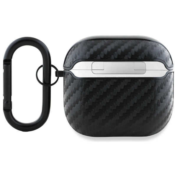 BMW AirPods 4 Kuori Hiilikuitu Kaksoislogo Musta