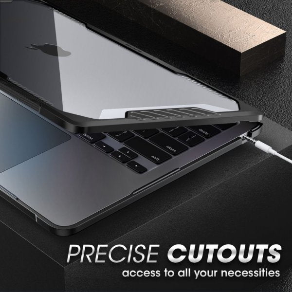 Supcase MacBook Air 15 M2 (A2941)/M3 (A3114) kuori Unicorn Beetle, musta