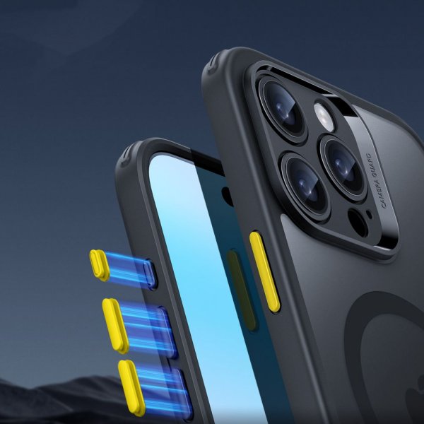 ESR iPhone 16 Pro Kuori ja Näytönsuoja Classic Pro MagSafe Setti Musta