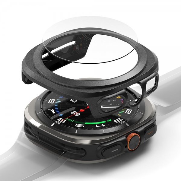 Ringke Samsung Galaxy Watch Ultra 47mm kuori ja näytönsuoja Slim & Glass musta