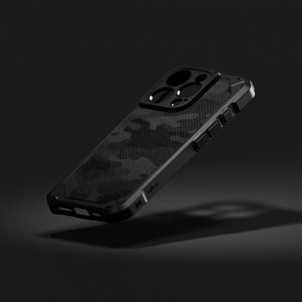 Ringke iPhone 16 Pro Max -suojakuori Rugged Gear Magnetic, musta