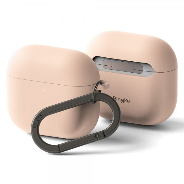 Ringke AirPods 4 -silikonisuoja, Pink Sand