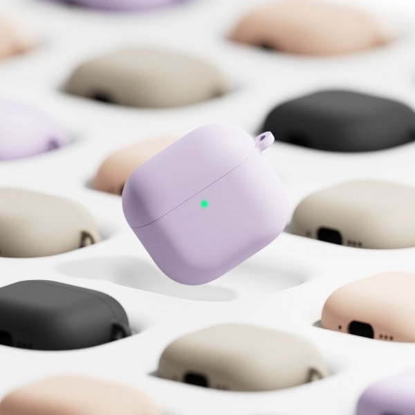 Ringke AirPods 4 -silikonisuoja, Pink Sand