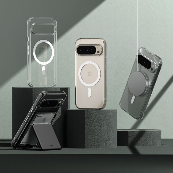 Ringke Google Pixel 9/Pixel 9 Pro Kuori Fusion Magnetic Läpinäkyvä