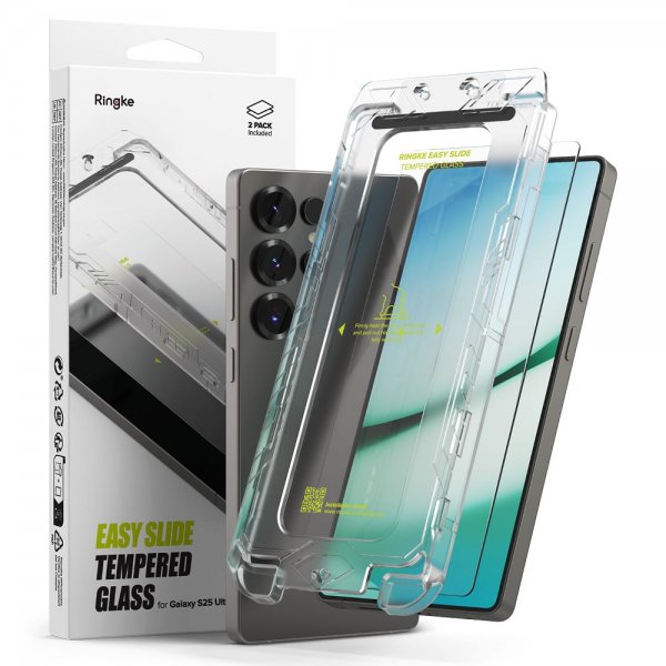 Ringke Samsung Galaxy S25 Ultra Näytönsuoja Easy Slide 2-pakkaus