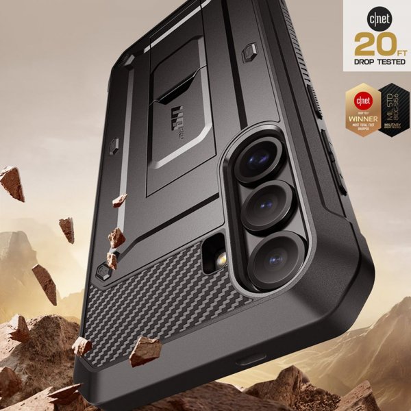 Supcase Samsung Galaxy S25 Plus -suojakotelo UB Pro, musta