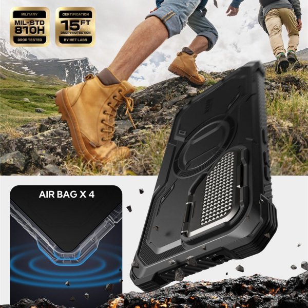 Supcase Samsung Galaxy S25 Ultra Kuori ArmorBox MagSafe Musta