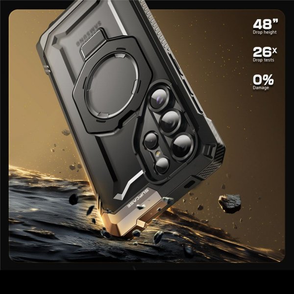 Supcase Samsung Galaxy S25 Ultra Kuori UB Grip MagSafe Musta