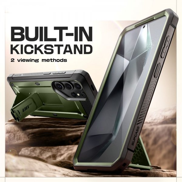 Supcase Samsung Galaxy S25 Ultra -kuori UB Pro Vihreä
