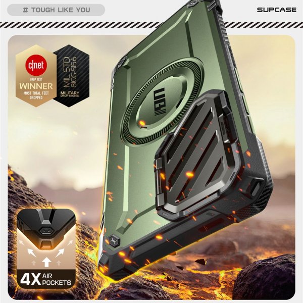 Supcase Samsung Galaxy S25 Ultra Kuori UB Mag XT Vihreä