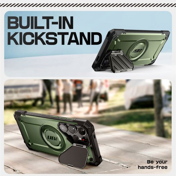 Supcase Samsung Galaxy S25 Ultra Kuori UB Mag XT Vihreä