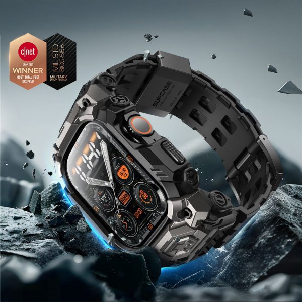 Supcase Apple Watch Ultra 49mm ranneke UB Ore Musta