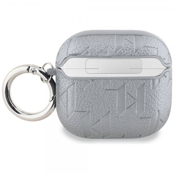 Karl Lagerfeld AirPods 4 -kuori Monogram Choupette Silver