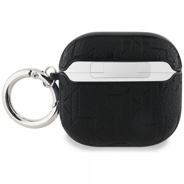 Karl Lagerfeld AirPods 4 Suojakuori Monogram Karl & Choupette Musta