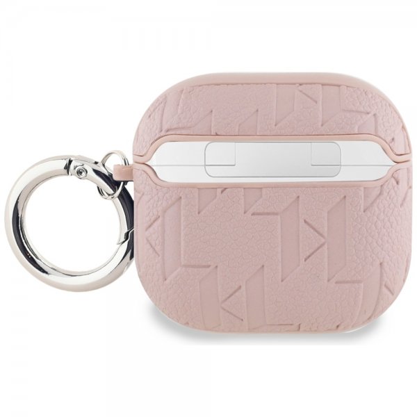 Karl Lagerfeld AirPods 4 -kuoret Monogram Karl, pinkki