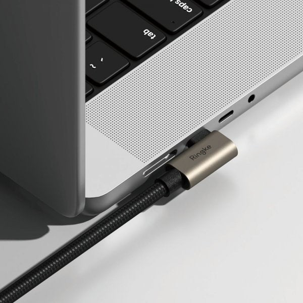 Ringke USB-C-kaapeli 90 asteen kulma USB 3.2 Gen 2 2m