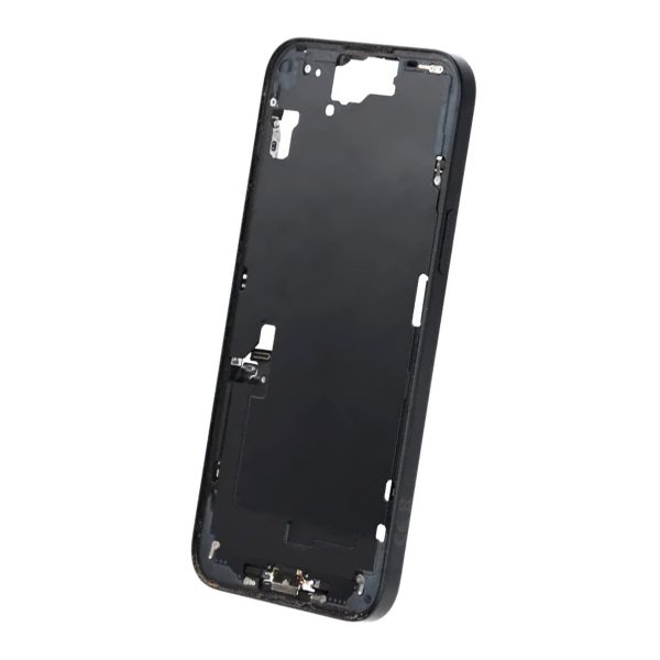 Keskikehys pienosilla iPhone 15 Plussalle - Musta OEM