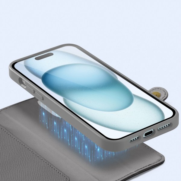 Dux Ducis iPhone 15 Kotelo 2-in-1 Lawa Series MagSafe Harmaa