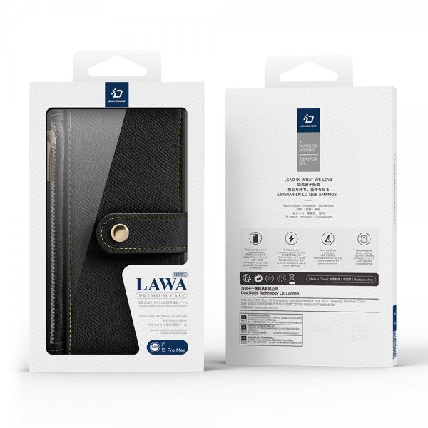 Dux Ducis iPhone 15 Pro Max 2-in-1 Lawa Series MagSafe -suojakotelo, musta