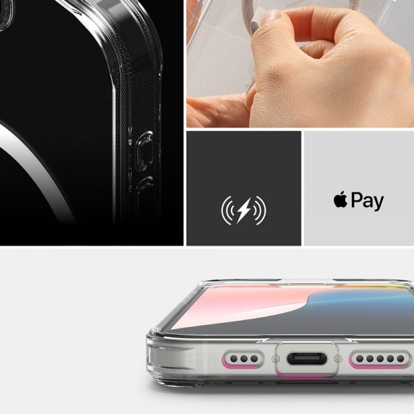 Ringke iPhone 16./17. sukupolven kuori Fusion Magnetic Transparent