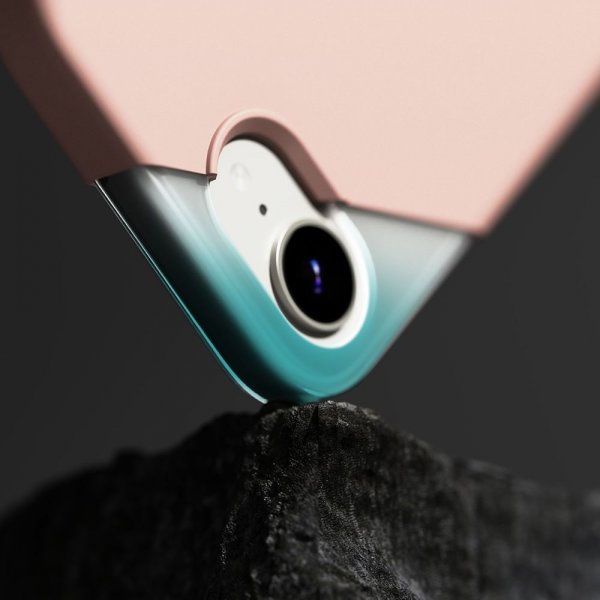 Ringke iPhone 16/iPhone 17 kuori silikoni magneetti vaaleanpunainen hiekka