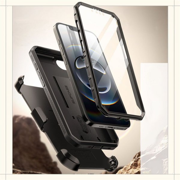 Supcase iPhone 16e/iPhone 17e Suojakuori UB Pro Musta