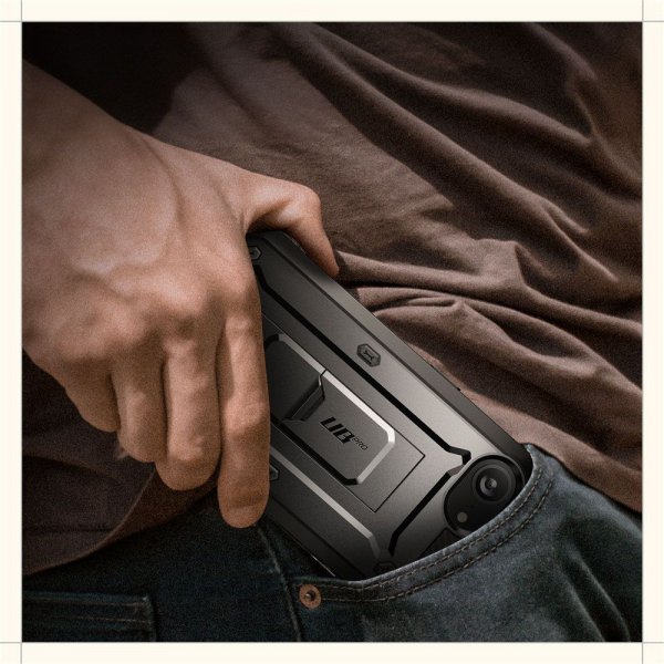 Supcase iPhone 16e/iPhone 17e Suojakuori UB Pro Musta