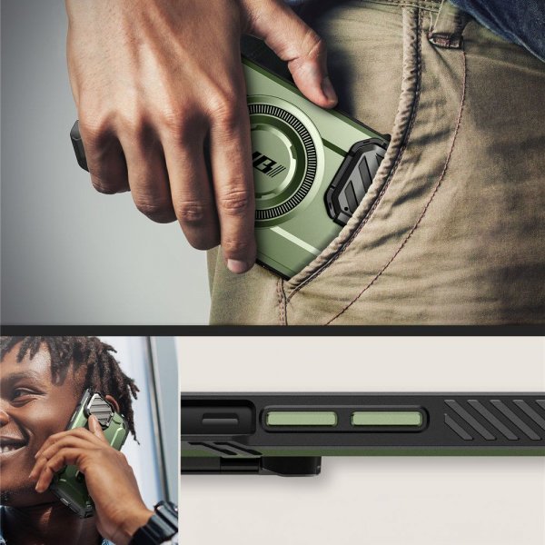 Supcase iPhone 16e/iPhone 17e -suojakuori UB Mag XT, vihreä