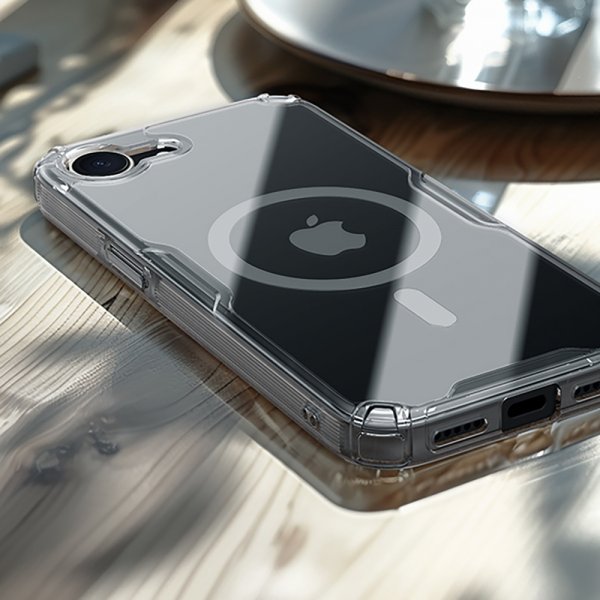 Nillkin iPhone 16/17 Kuori Nature Pro Series MagSafe Läpinäkyvä