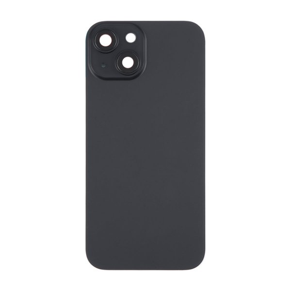 iPhone 15 Plus Takaosan Lasi Magneetilla ja Kameralinssillä - Musta