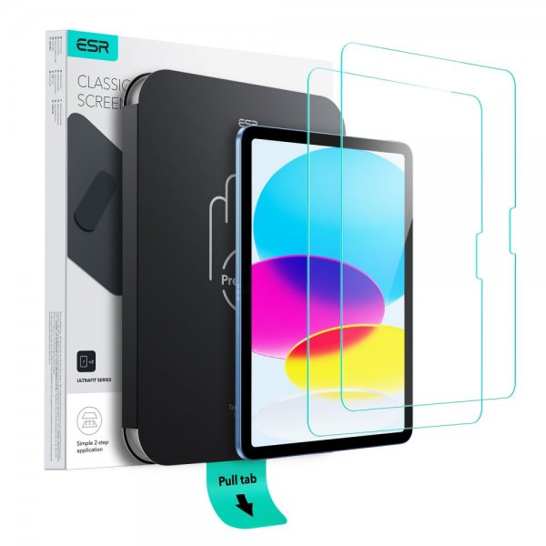ESR iPad 10.9 (10. sukupolvi)/iPad 11 (A16) UltraFit-näytönsuoja, 2 kpl